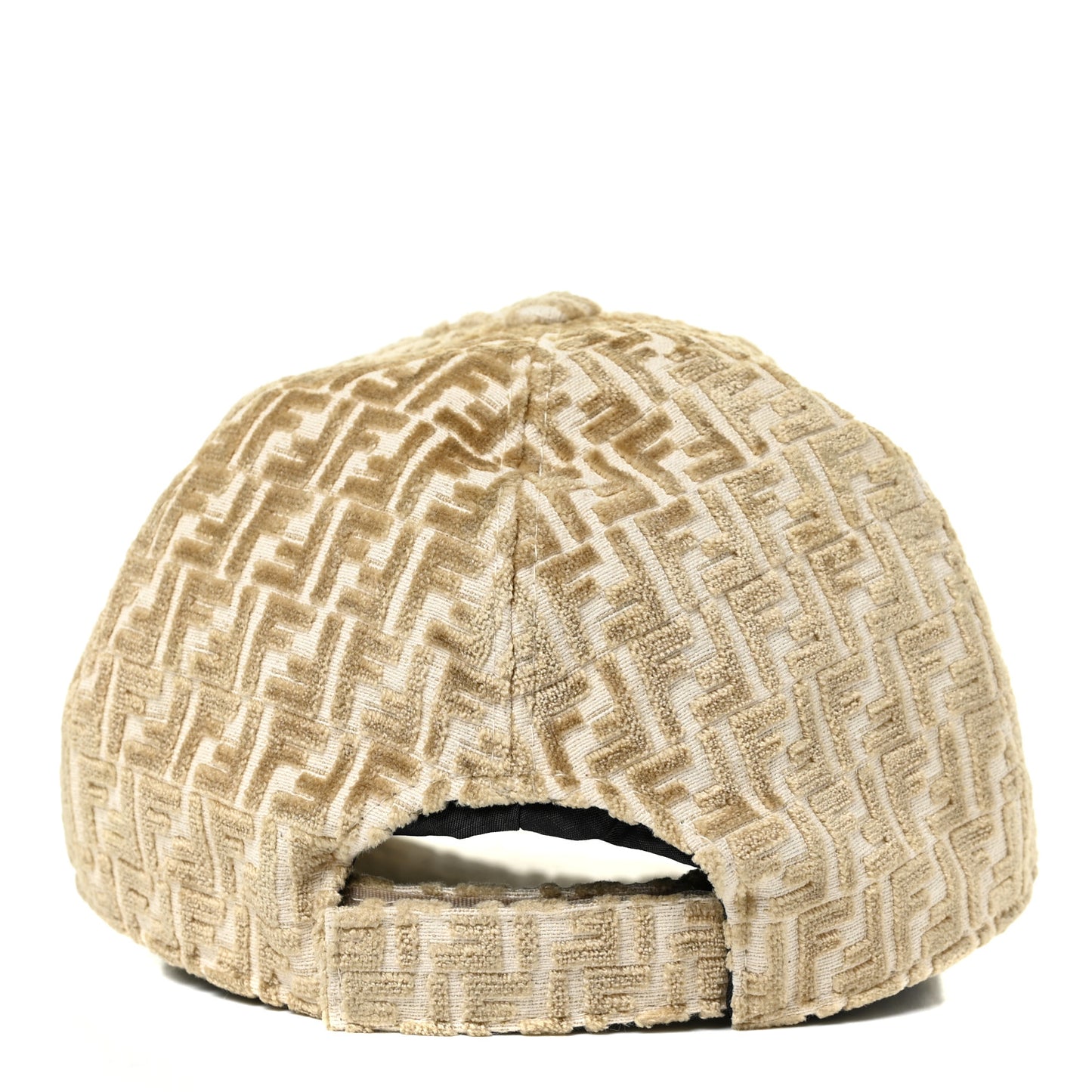 Velvet Jacquard FF Baseball Hat Camello Beige