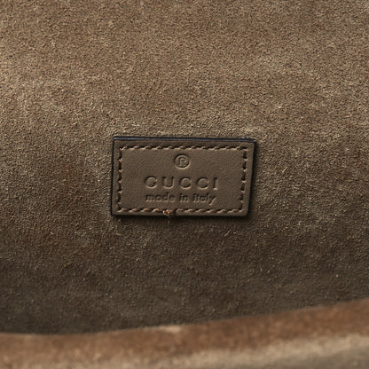 Gucci GG Supreme Monogram Suede Crystal Small Dionysus Shoulder Bag Beige Ebony Taupe 6 of 10