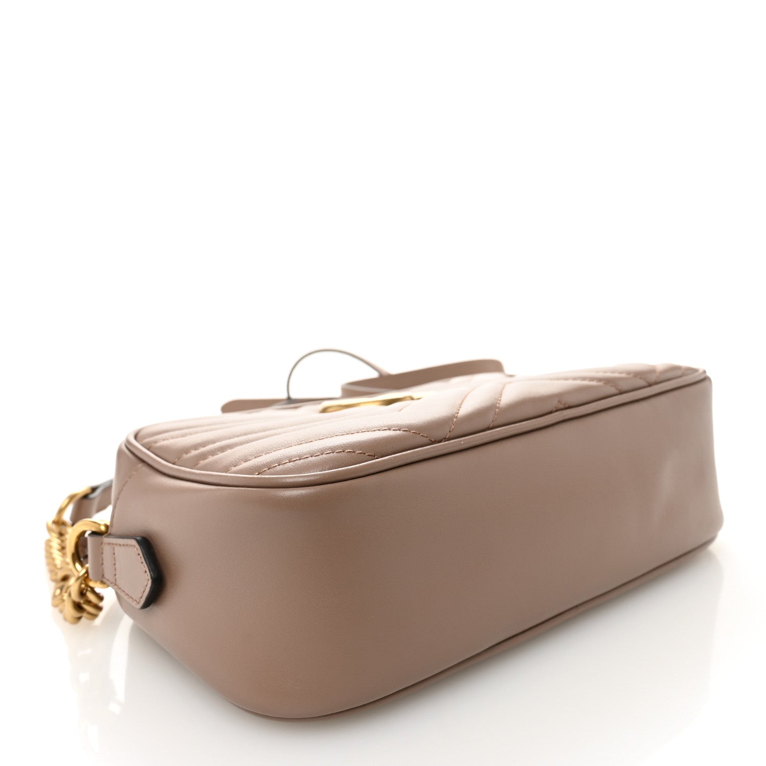 Gucci Calfskin Matelasse Small GG Marmont Chain Shoulder Bag Porcelain Rose 4 of 10