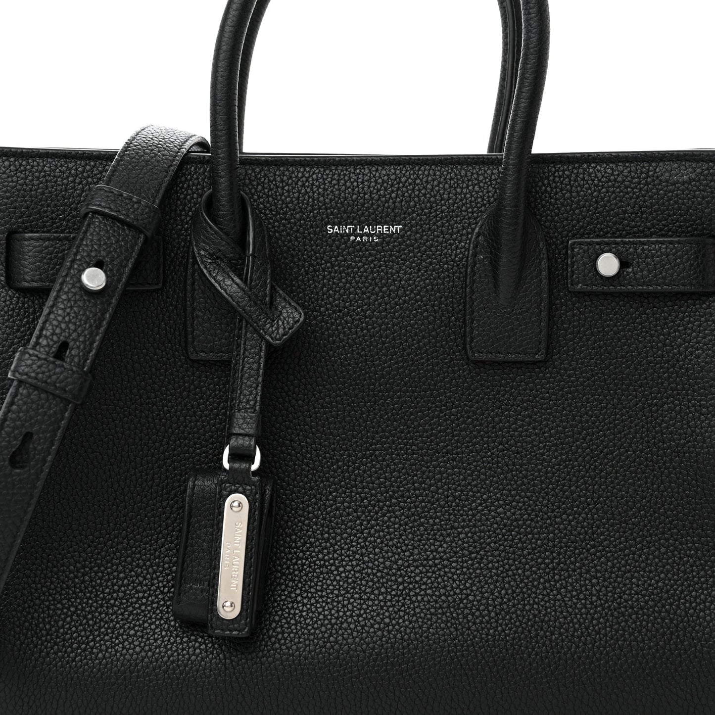 Grained Calfskin Baby Sac De Jour Souple Black