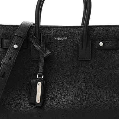 Saint Laurent Grained Calfskin Baby Sac De Jour Souple Black 7 of 18