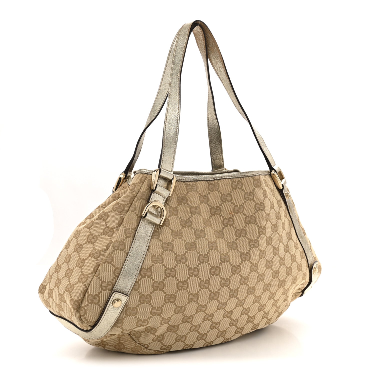 Gucci Monogram Medium Abbey Shoulder Bag Gold 3 of 11