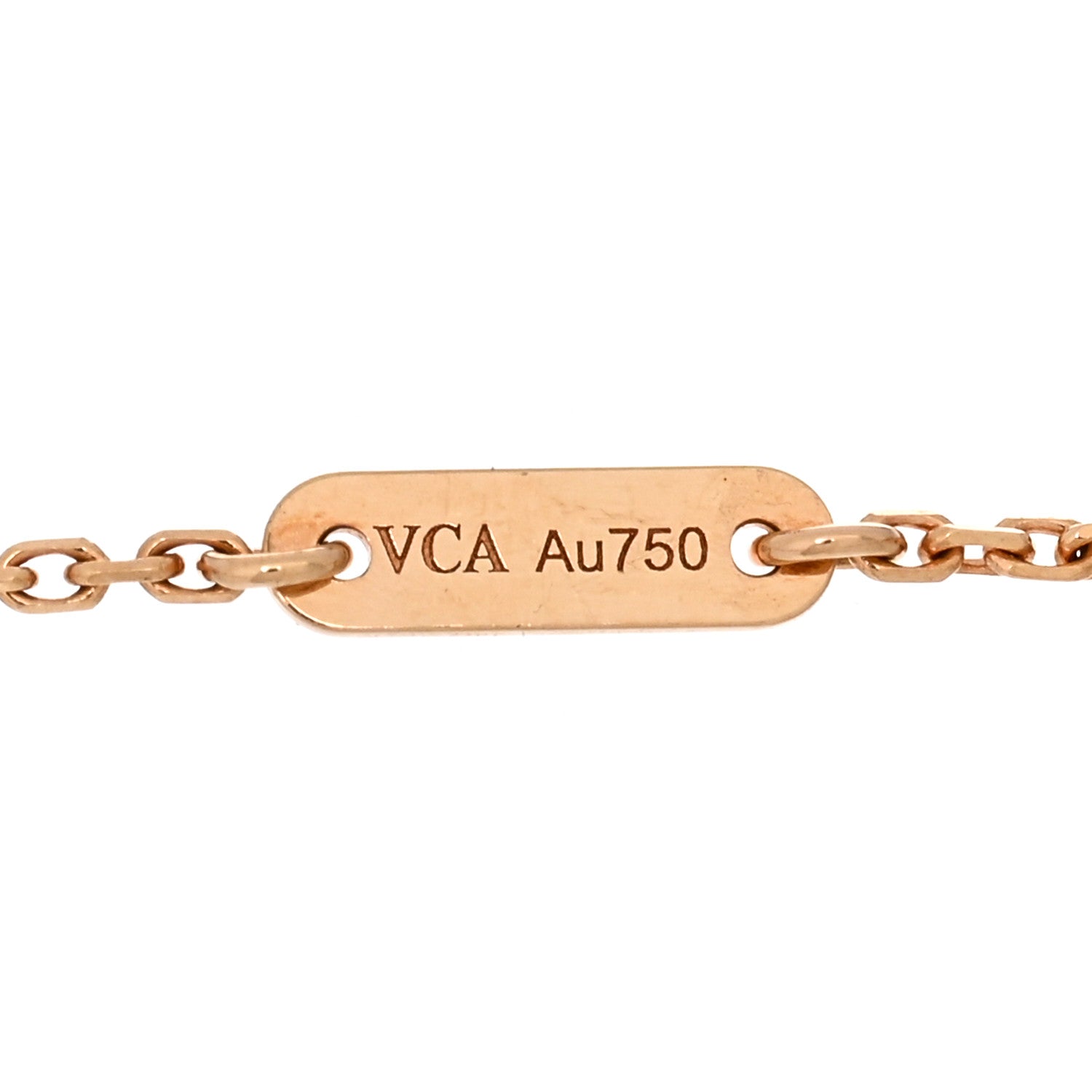 Van Cleef & Arpels 18K Rose Gold Carnelian Sweet Alhambra Bracelet 3 of 5