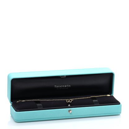 Tiffany 18K Yellow Gold Mini Elsa Peretti Alphabet W Bracelet 4 of 4