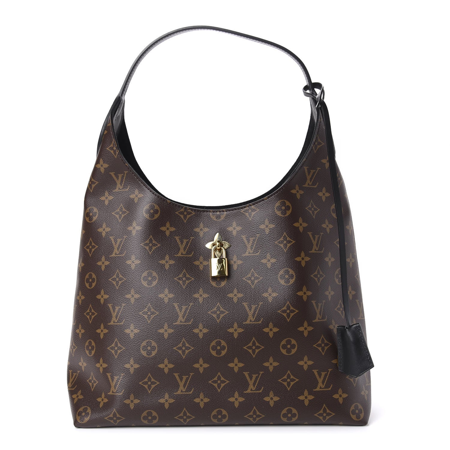 Louis Vuitton Monogram Flower Hobo Black 1 of 10