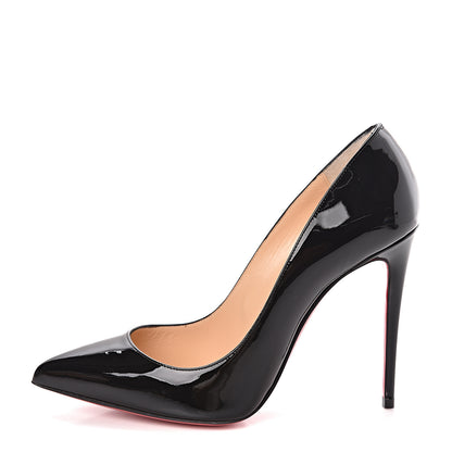 Christian Louboutin Patent Pigalle Follies 100 Pumps 37.5 Black 1 of 8