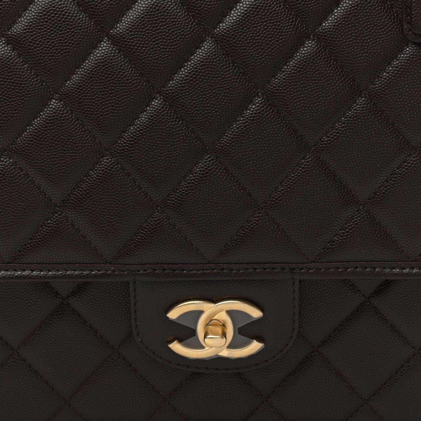 Caviar Quilted School Memory Backpack Black