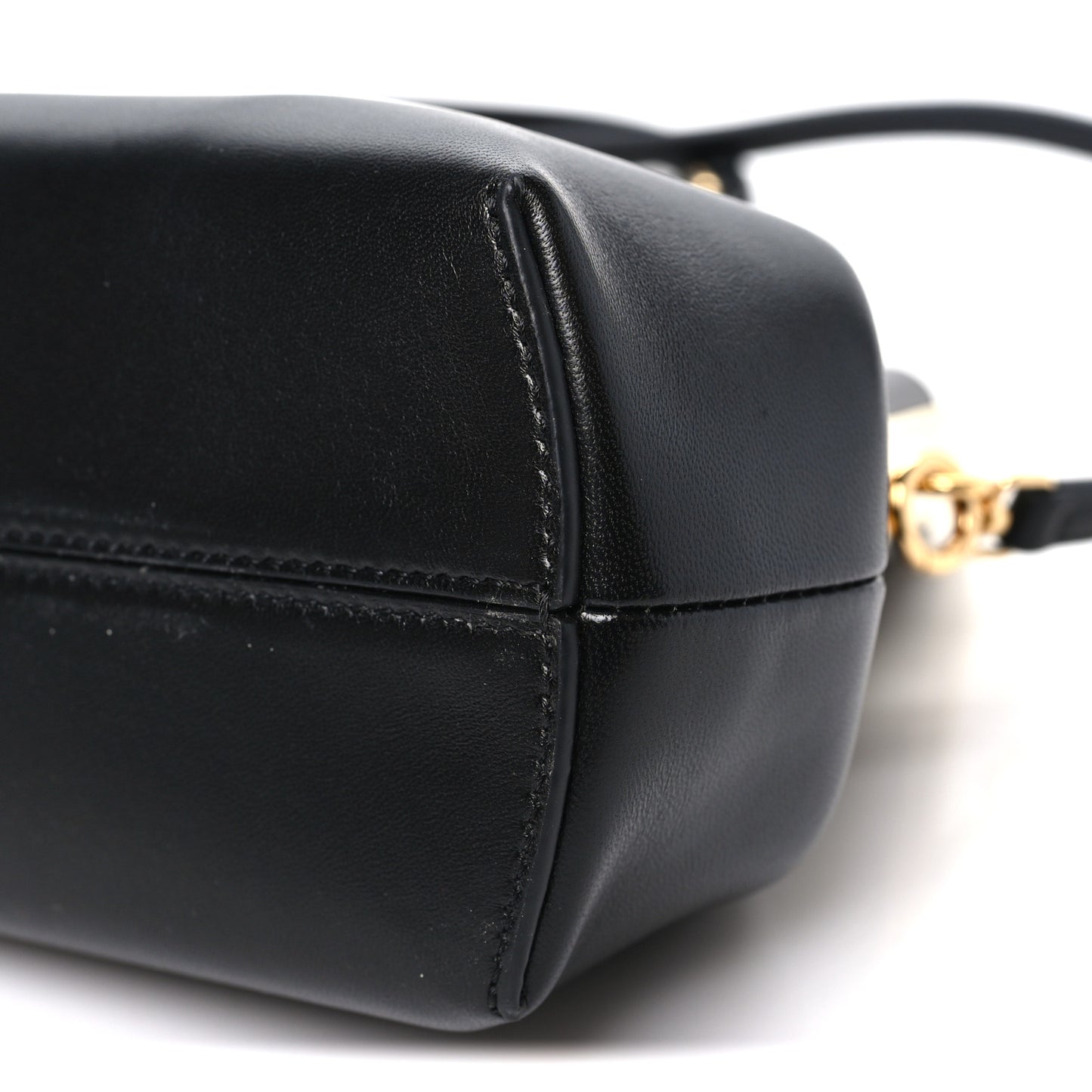 Shiny Nappa Small Fendi First Black Black