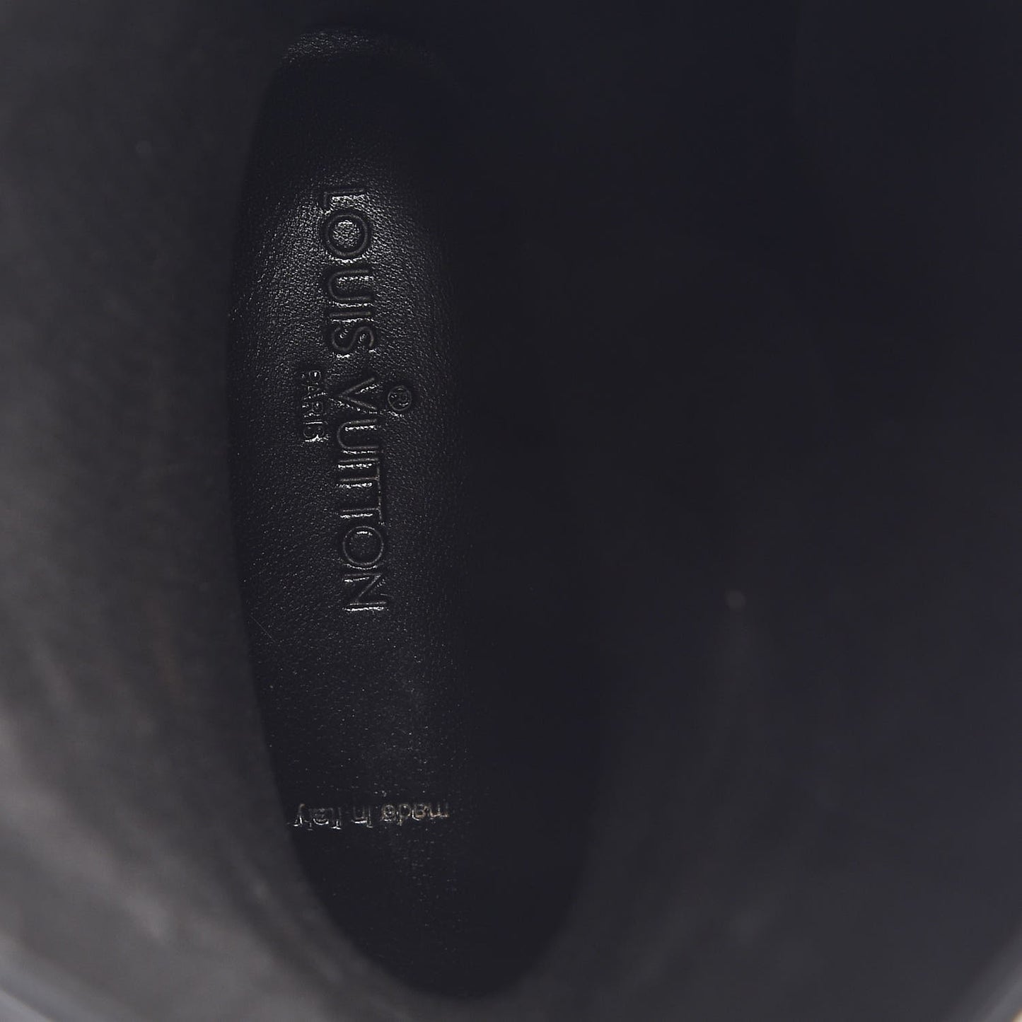 Rubber Embossed Monogram Splash Rain Boots 41 Black