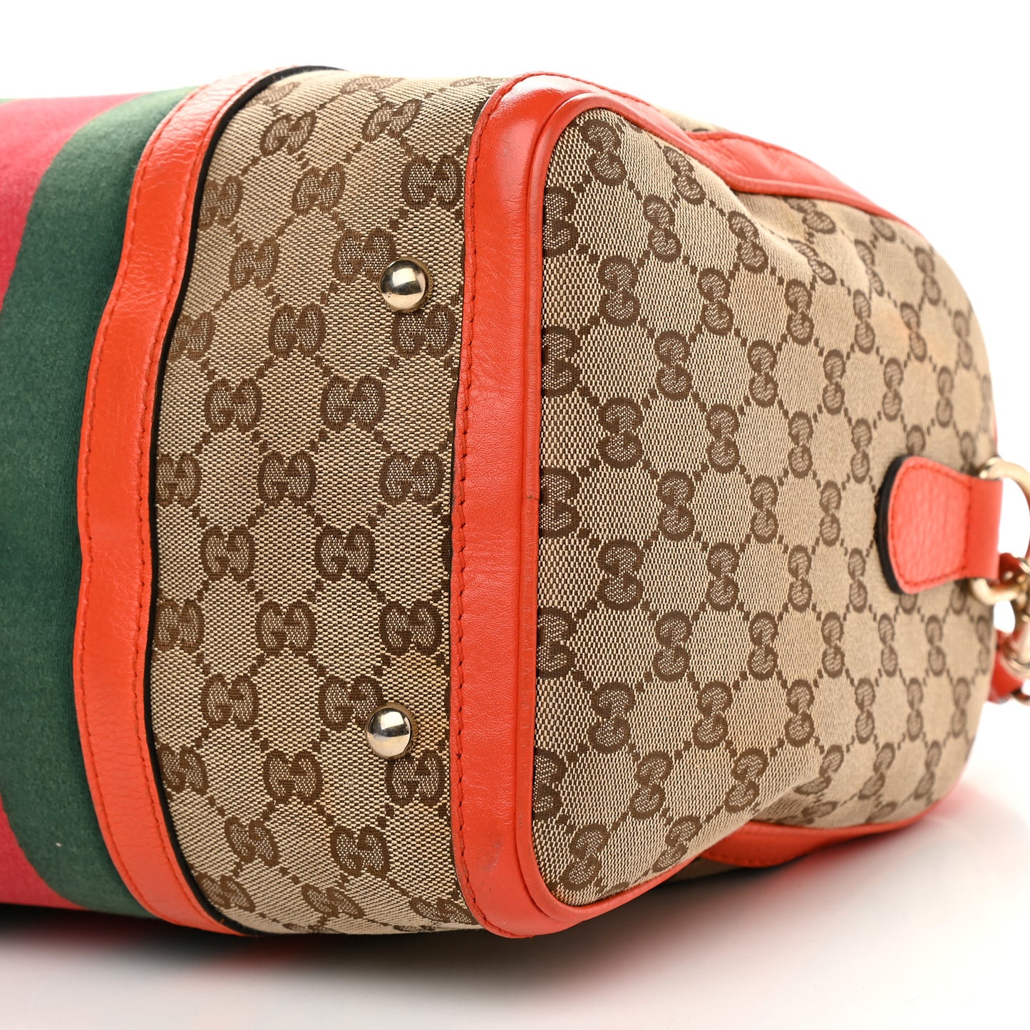 Monogram Vintage Web Medium Boston Orange