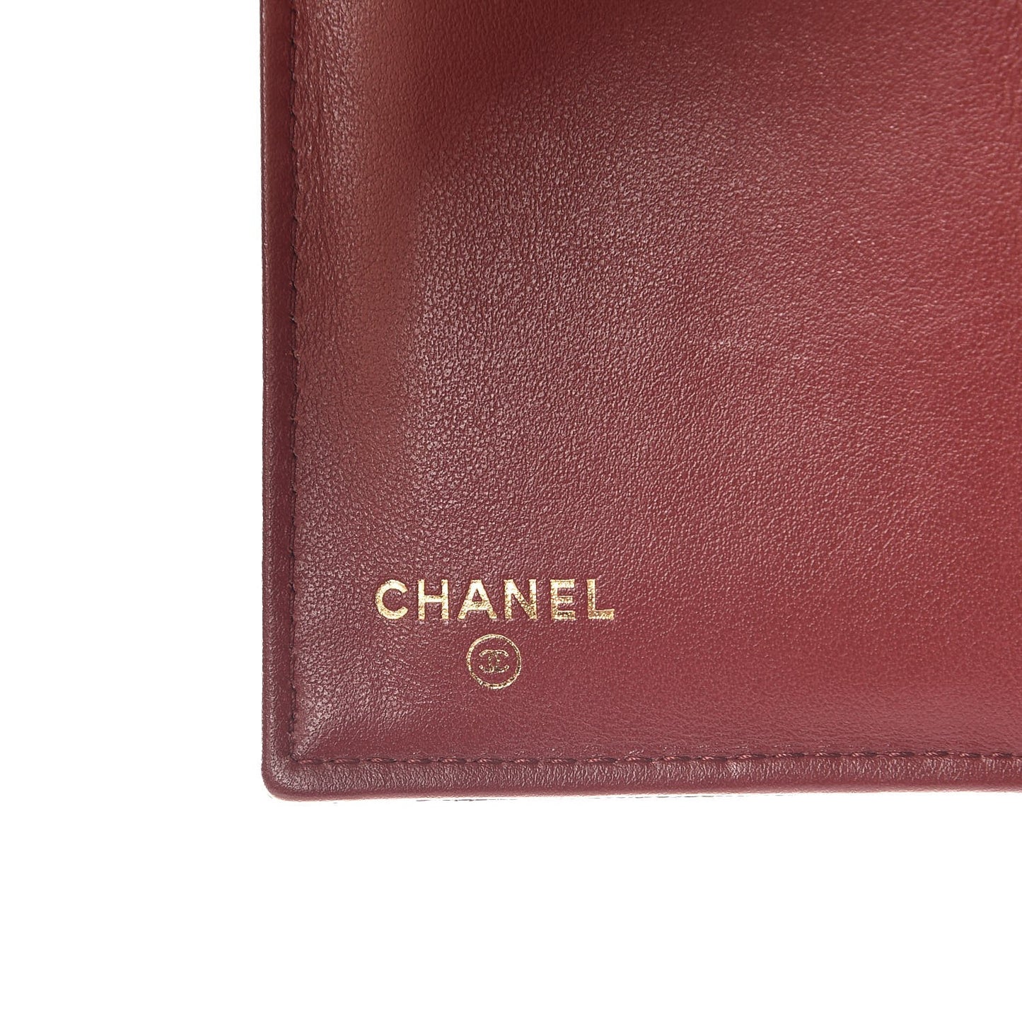 Caviar Quilted Medium Boy Flap Wallet Burgundy