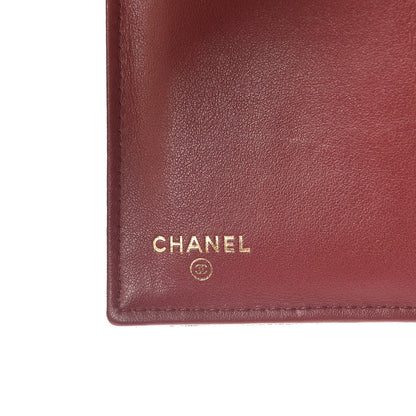 Chanel Caviar Quilted Medium Boy Flap Wallet Burgundy 6 of 9