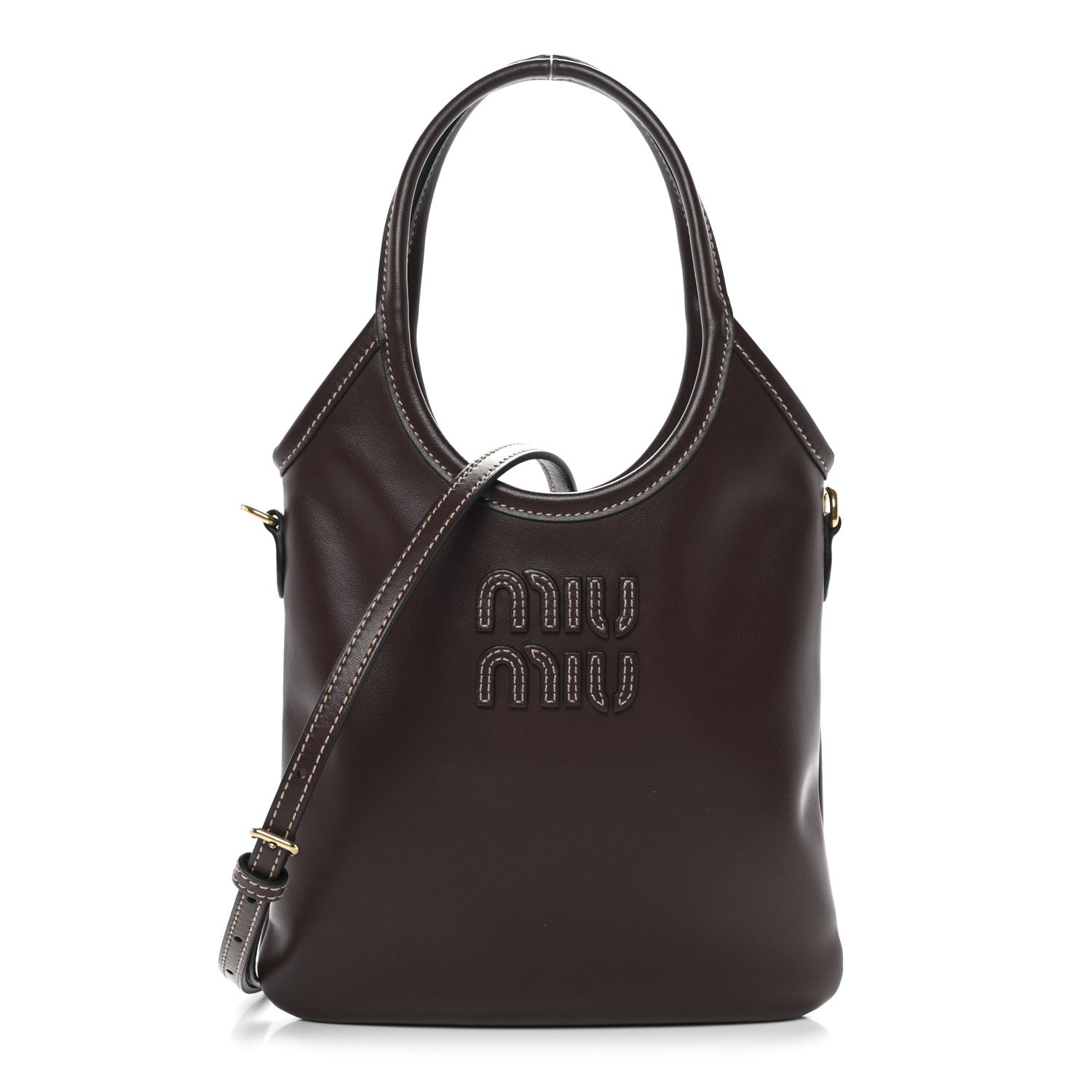 Miu Miu Nappa Mini Ivy Bag Briarwood 1 of 9