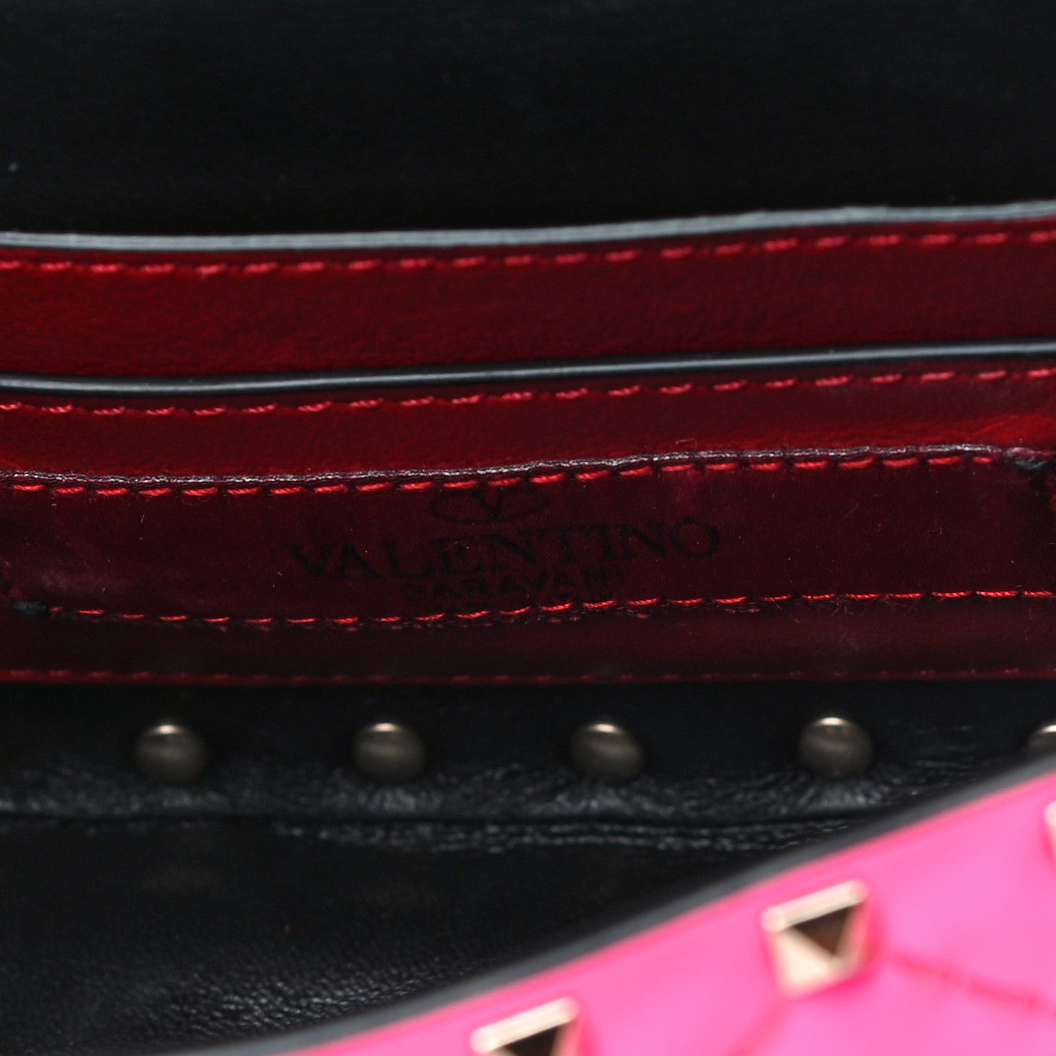 Valentino Garavani Calfskin Micro Rockstud Spike Shoulder Bag Azalea 6 of 13