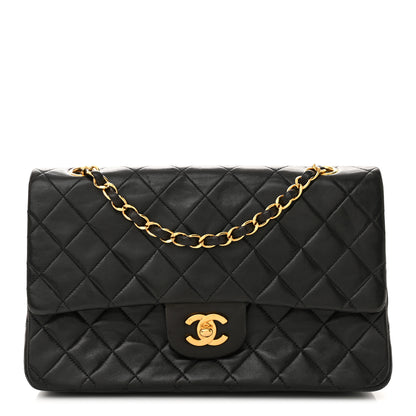 Chanel Lambskin Quilted Medium Double Flap Black 1 of 13