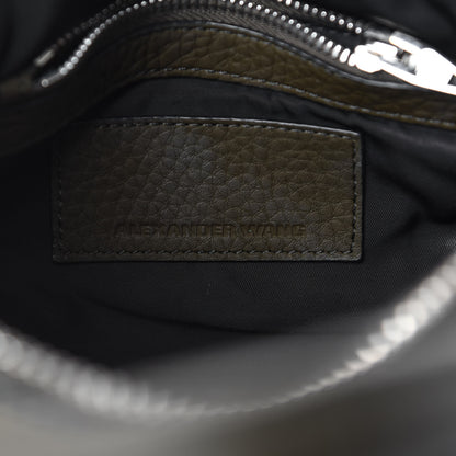 Alexander Wang Pebbled Calfskin Mini Rockie Matte Khaki Green Rhodium Hardware 8 of 9