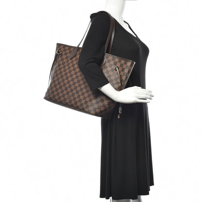 Louis Vuitton Damier Ebene Neo Neverfull MM Rose Ballerine 2 of 13