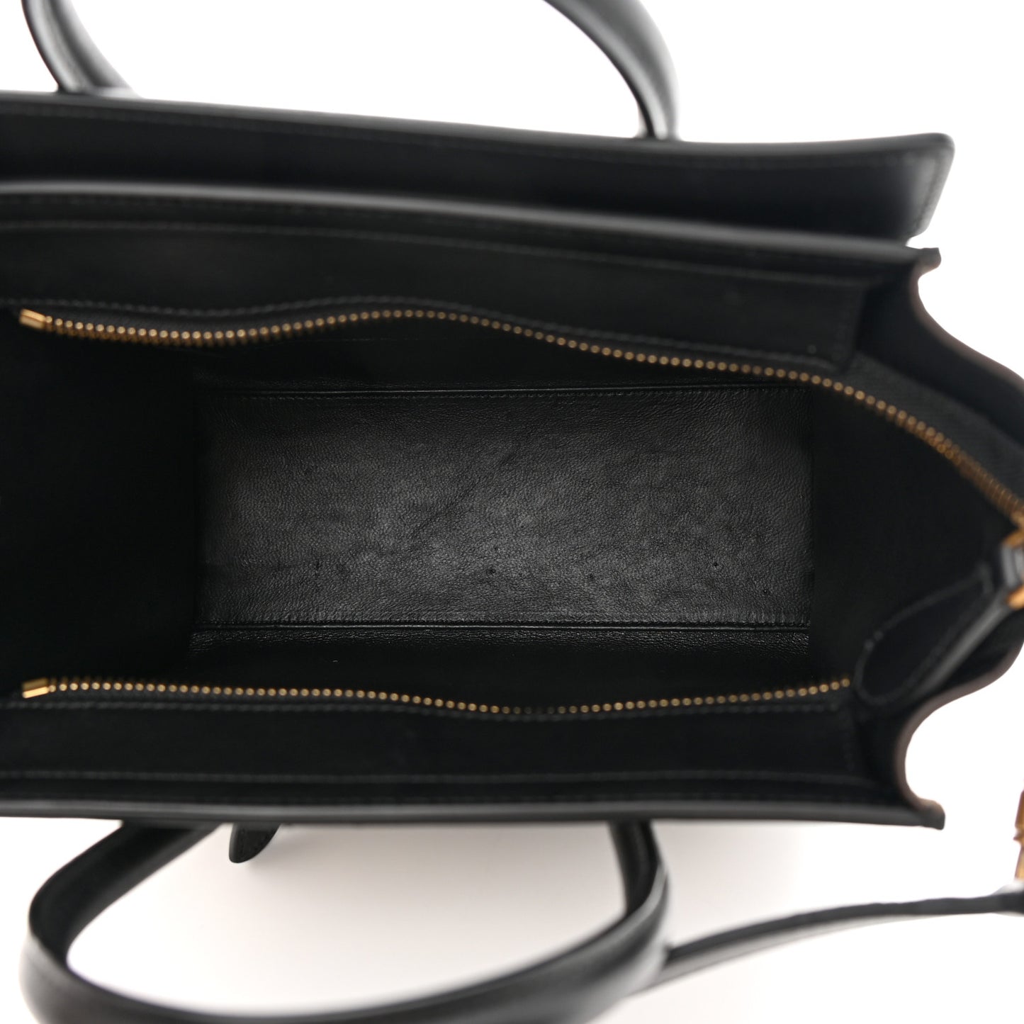 Baby Grained Calfskin Nubuck Nano Tri-Color Luggage Stone