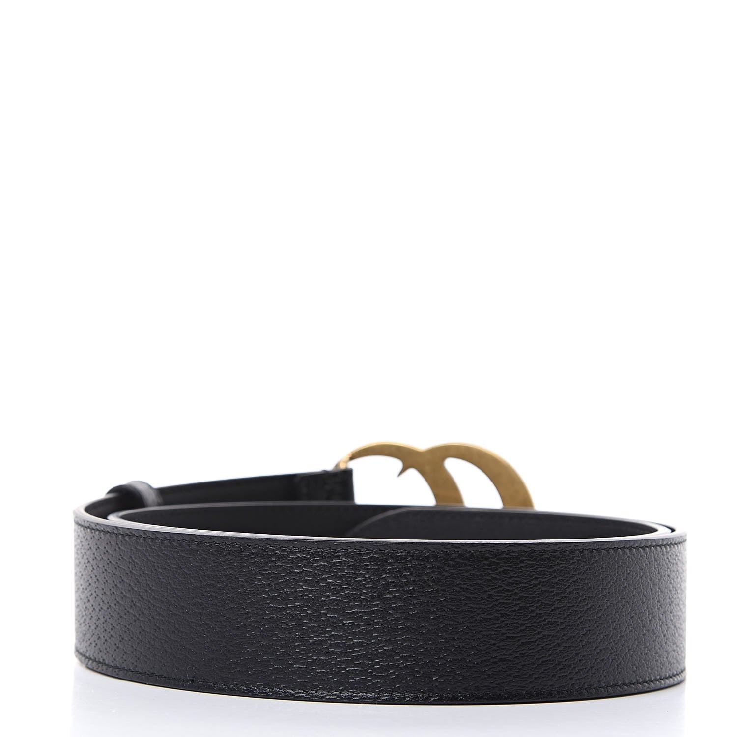 Gucci Textured Calfskin Double G 40mm Belt 85 34 Black 3 of 6