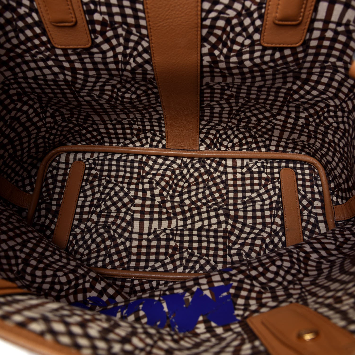 MCM Visetos Medium Liz Reversible Shopper Tote Cognac 4 of 4