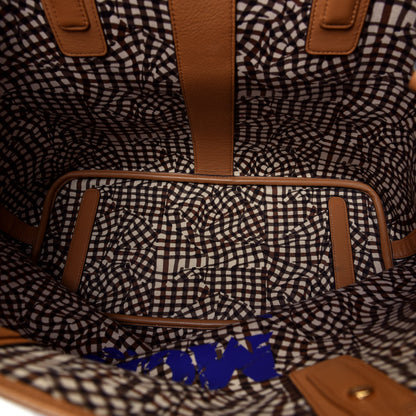 MCM Visetos Medium Liz Reversible Shopper Tote Cognac 4 of 4