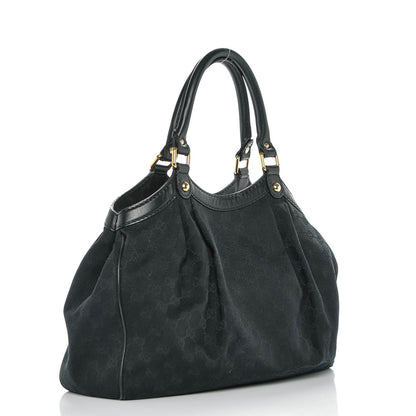 Gucci Monogram Medium Sukey Tote Black 3 of 6