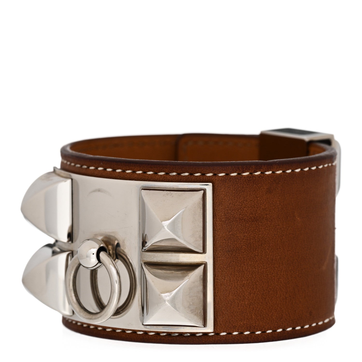 Hermes Barenia de Chien CDC Bracelet S Fauve 1 of 5