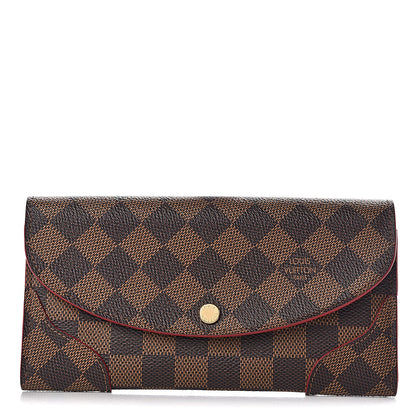 Louis Vuitton Damier Ebene Caissa Wallet Cherry 1 of 6