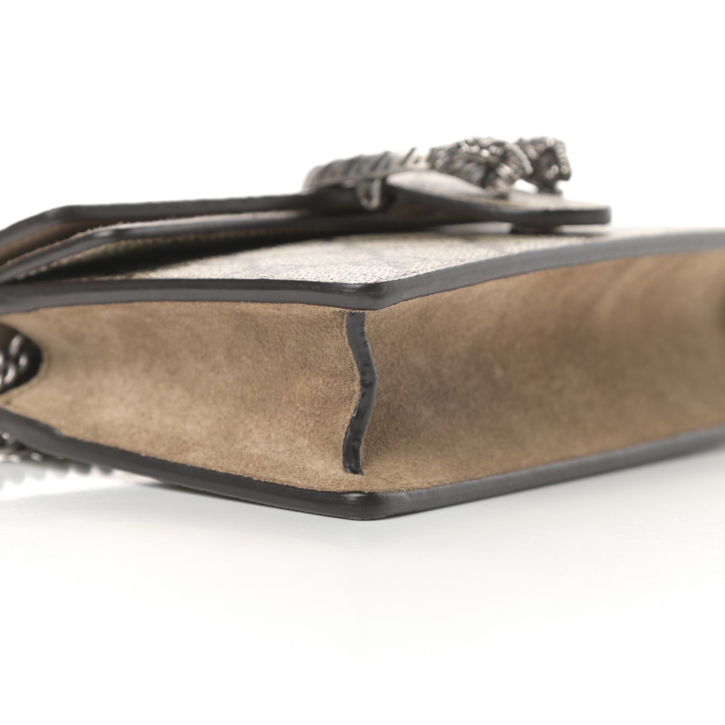 GG Supreme Monogram Super Mini Dionysus Shoulder Bag Taupe