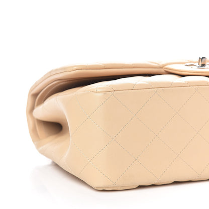 Chanel Lambskin Quilted Jumbo Double Flap Beige Clair 5 of 13