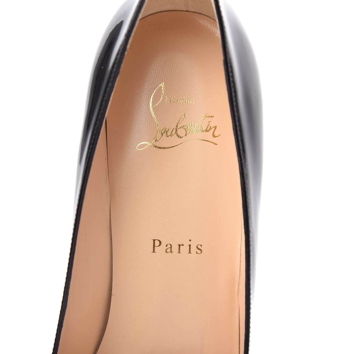 Christian Louboutin Patent Decollete 554 85 Pumps 39 Black 7 of 9
