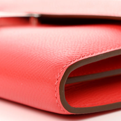 Hermes Epsom Constance Long Wallet Rose Jaipur 9 of 11