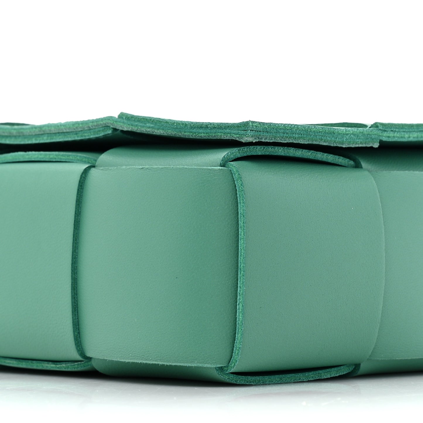 Nappa Maxi Intreccio Cassette Bag Mermaid