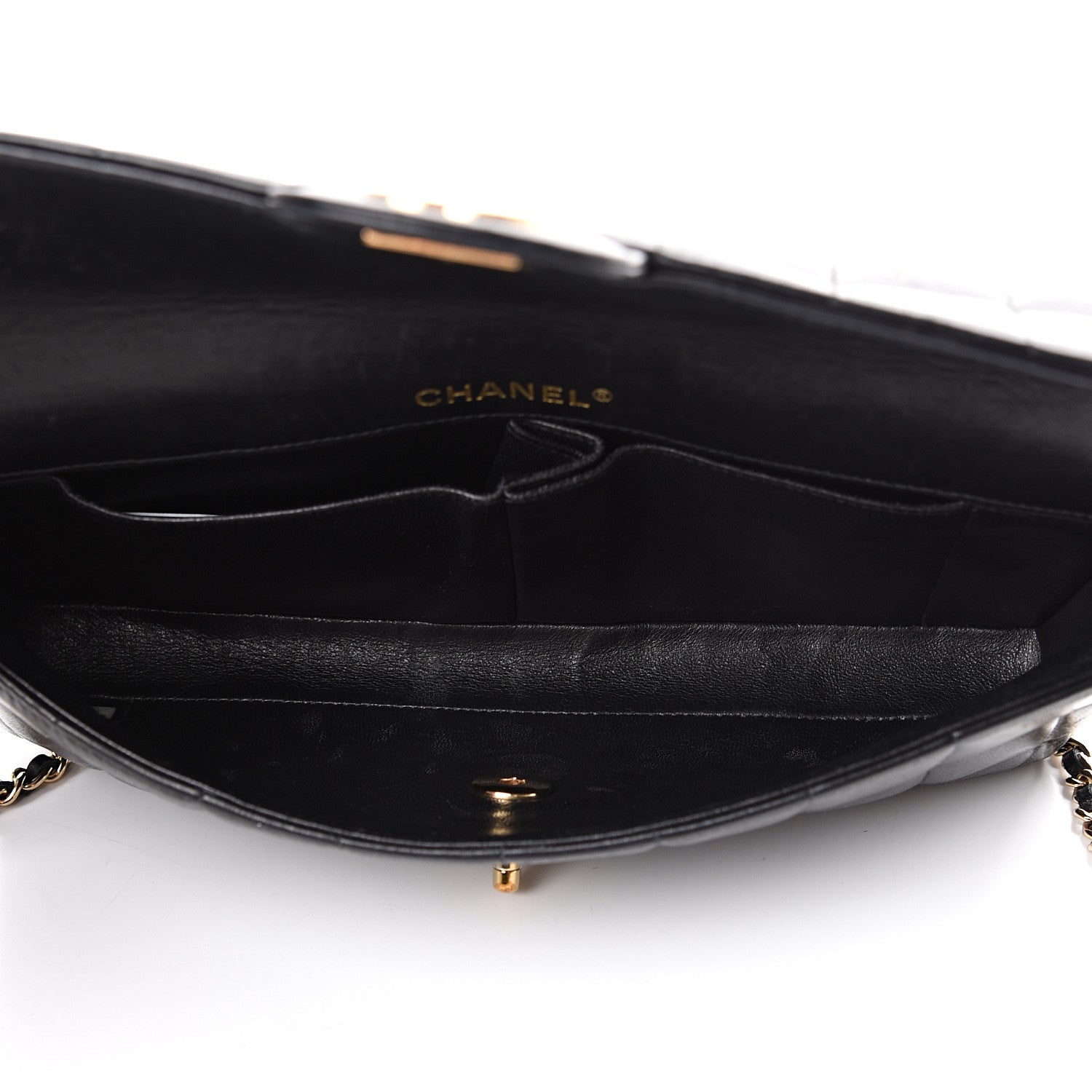 Chanel Lambskin East West Chocolate Bar Flap Black 4 of 19
