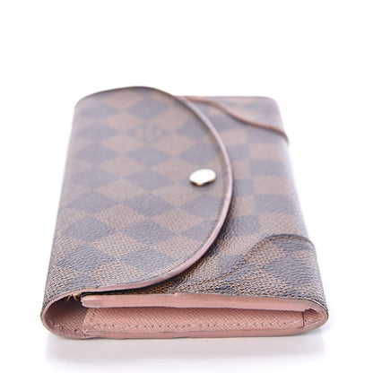 Louis Vuitton Damier Ebene Caissa Wallet Rose Ballerine 12 of 16