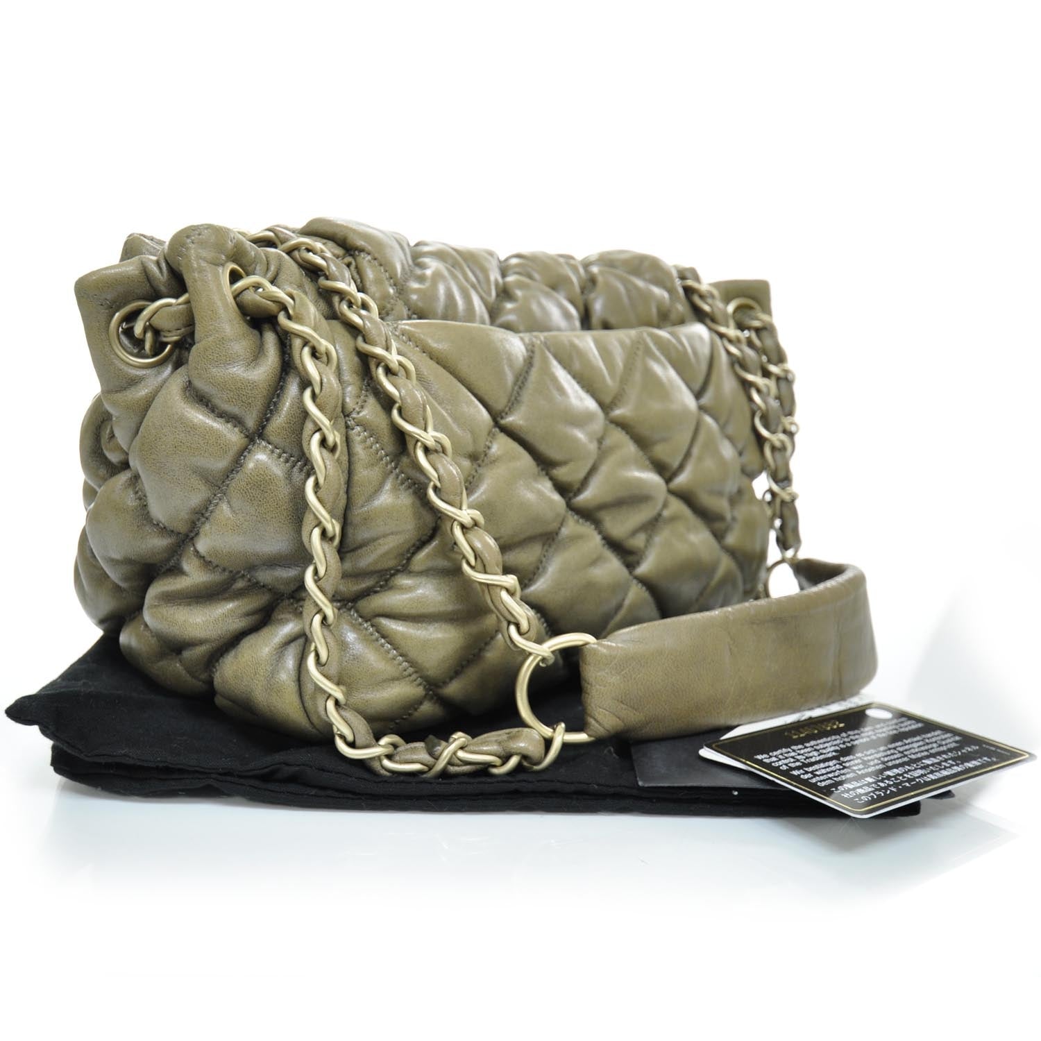 Chanel Leather Small Bubble Quilt Flap Bag 2 of 12