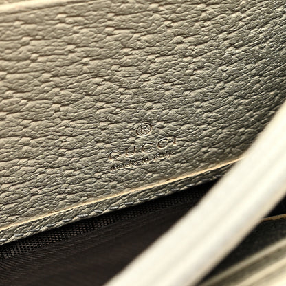 Gucci GG Supreme Monogram Flora Web Ophidia Continental Wallet White 6 of 6