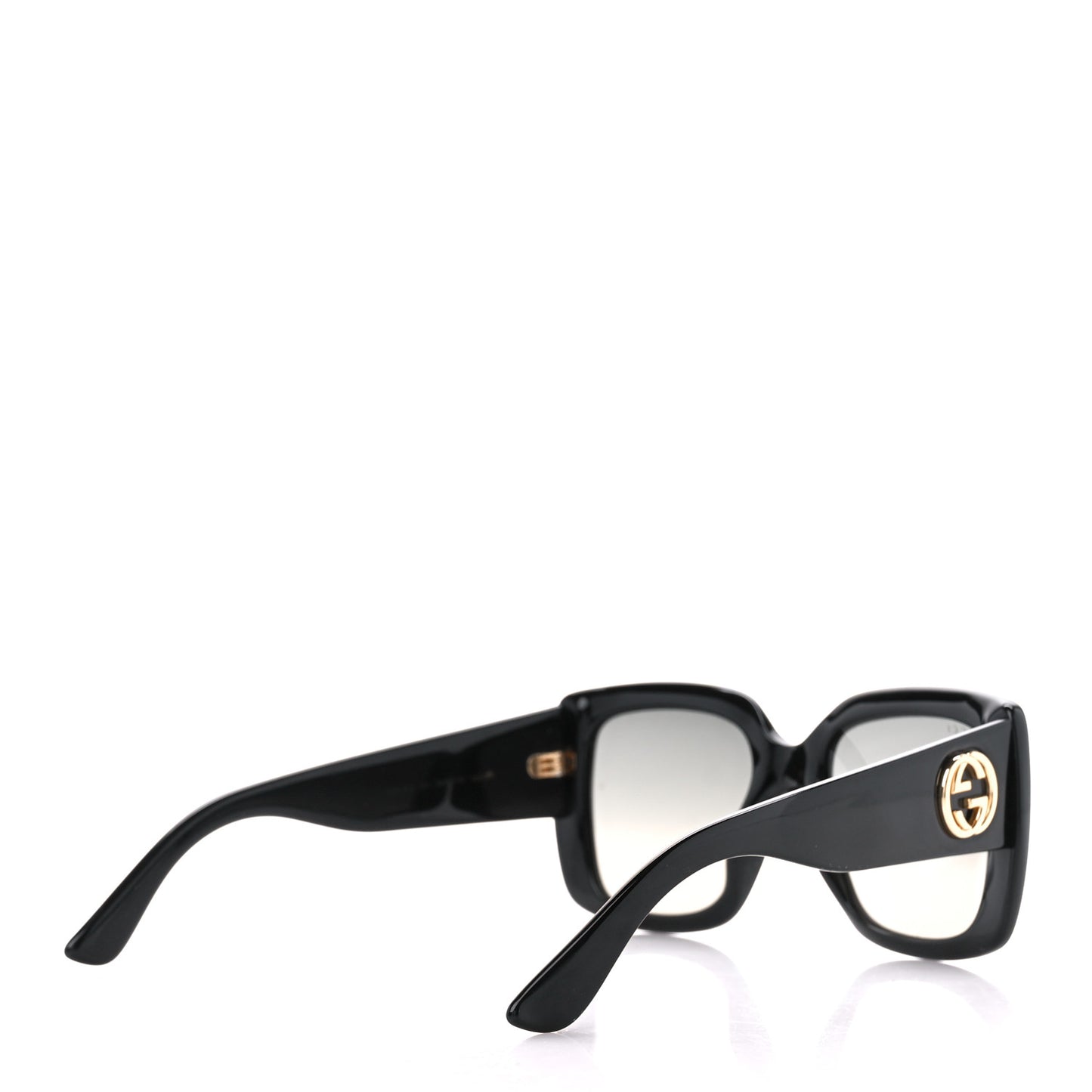 Acetate Square Frame Sunglasses GG0141S Black