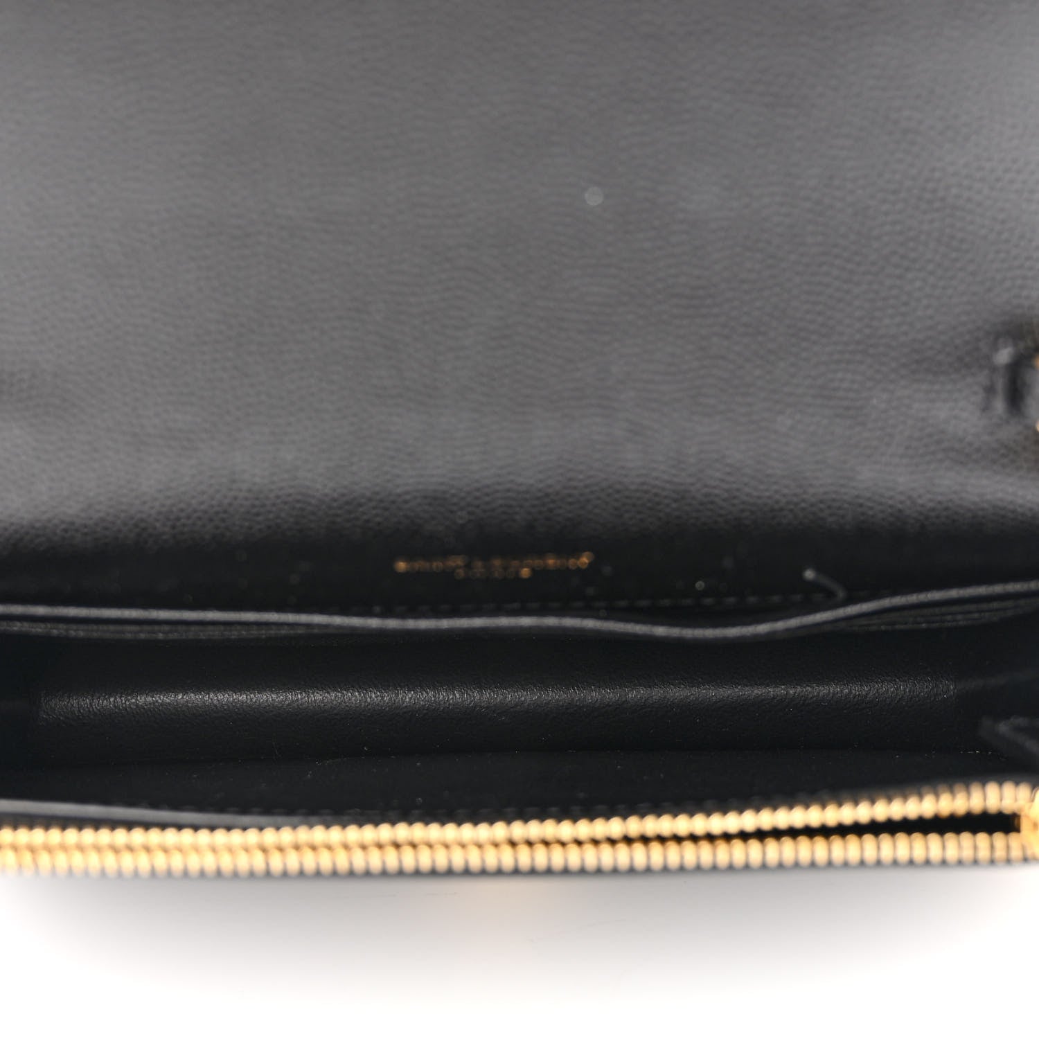 Saint Laurent Grain De Poudre Classic Monogram Kate Tassel Chain Wallet Black 5 of 10