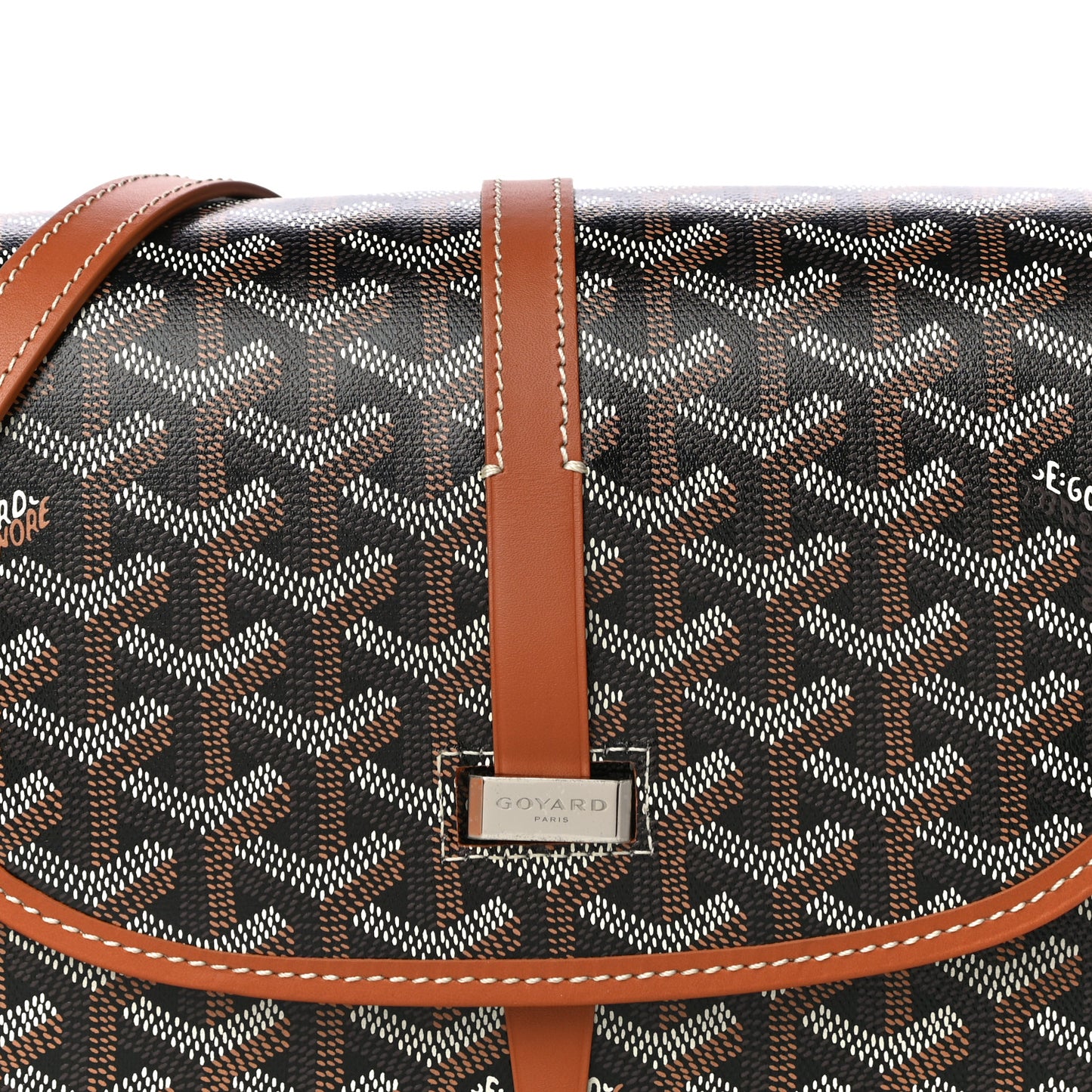 Goyardine Belvedere II PM Messenger Bag Black Gold
