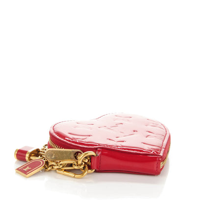 Louis Vuitton Vernis Coeur Heart Coin Purse Pomme D'Amour 4 of 7