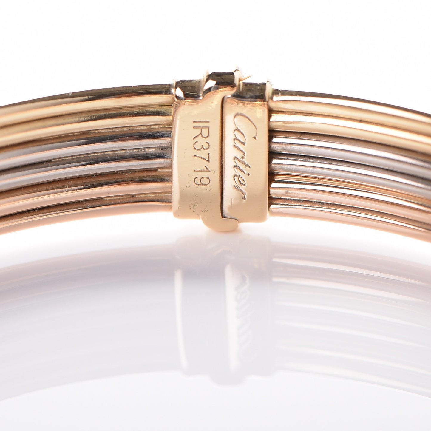 18K Tri-Color Gold Bangle 18