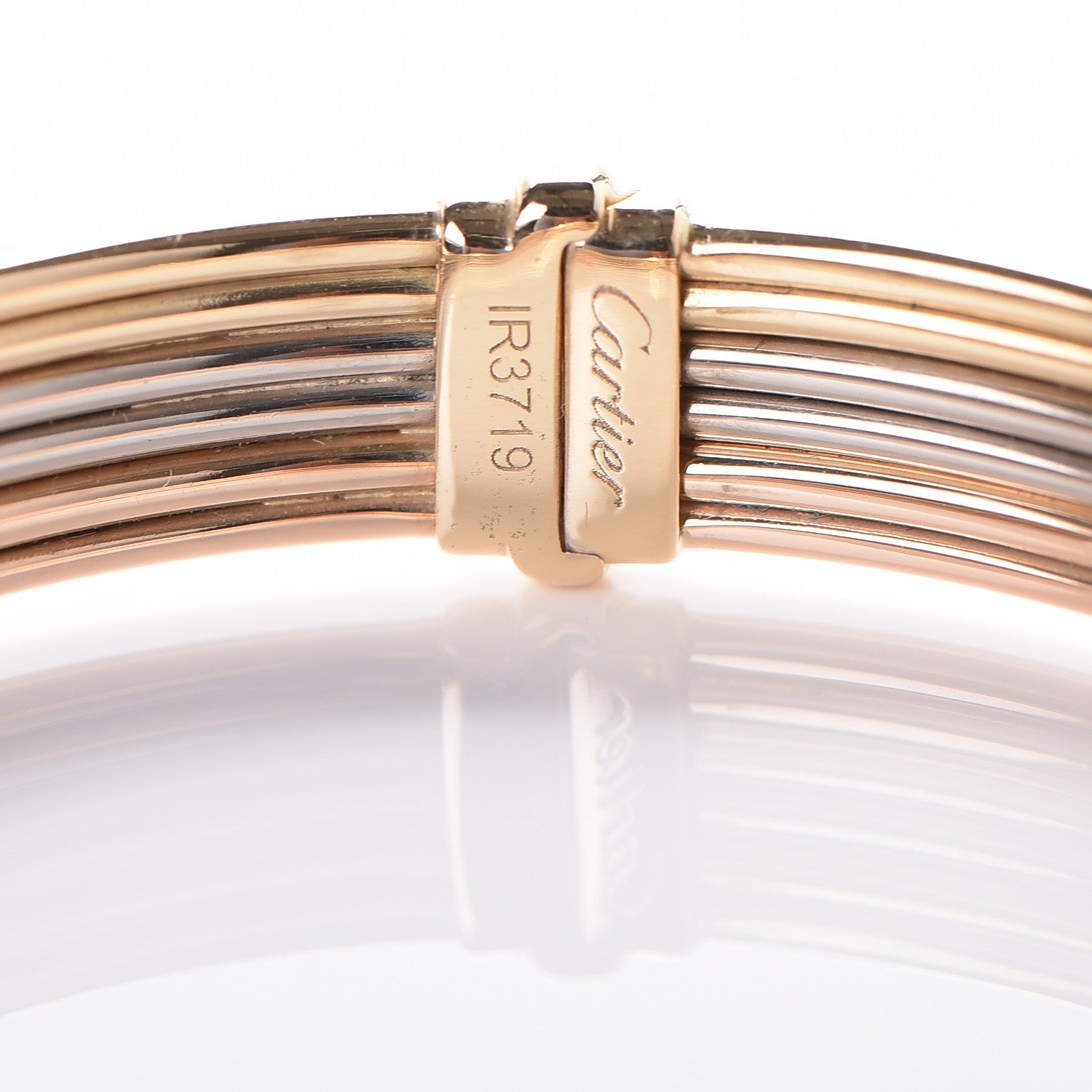 Cartier 18K Tri-Color Gold Bangle 18 4 of 7