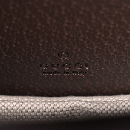 Gucci Monogram Jumbo GG Textured Dollar Calfskin Web Mini Bamboo 1947 Top Handle Bag Camel Ebony New Acero 6 of 10