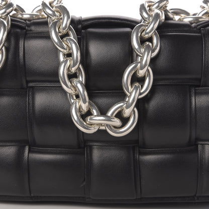 Bottega Veneta Lambskin Maxi Intreccio Padded Chain Cassette Crossbody Bag Black 10 of 10