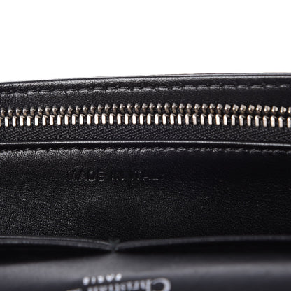 Christian Dior Grained Calfskin Diorama Wallet on Chain Pouch Black 7 of 8