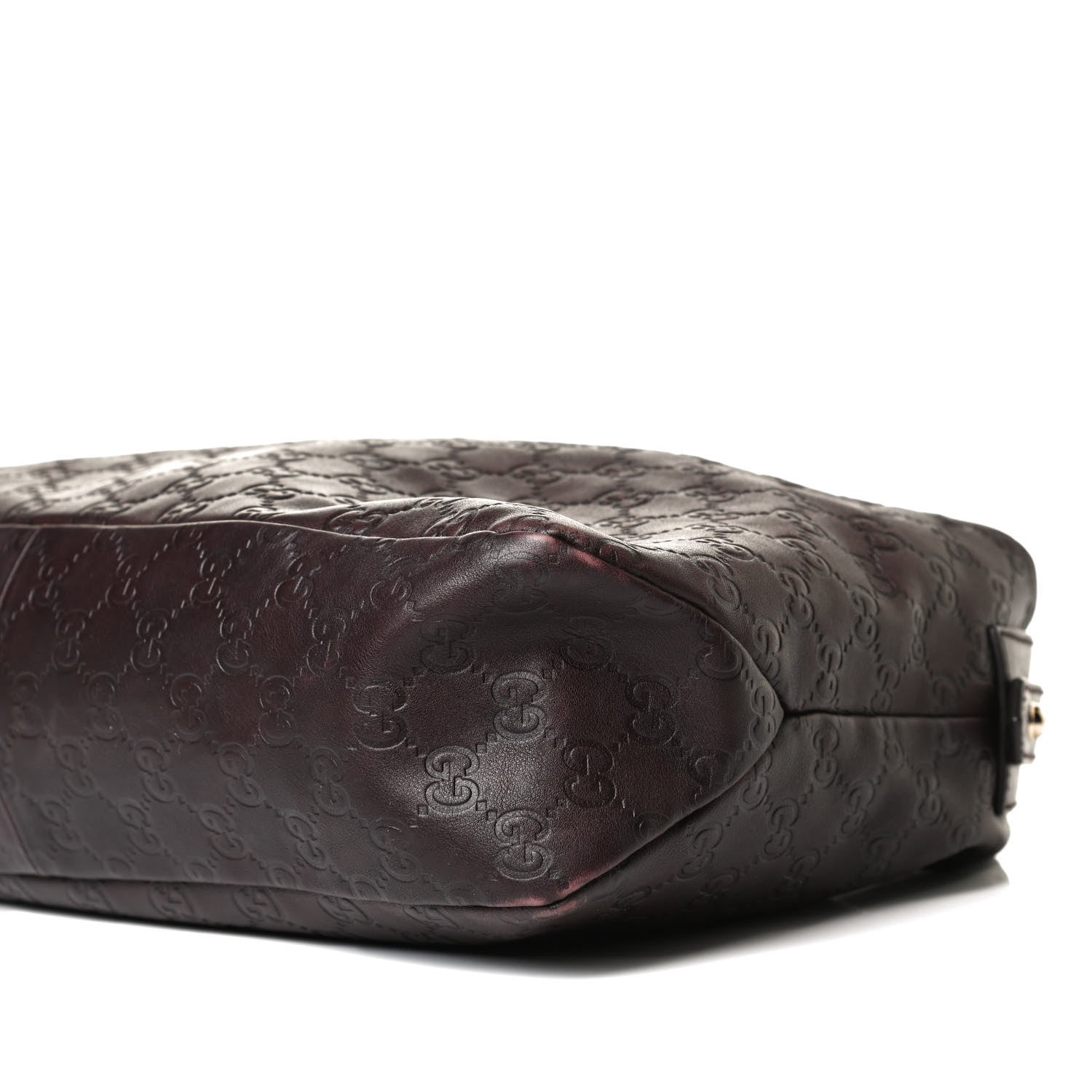 Gucci Guccissima Medium Horsebit Chain Hobo Dark Brown 9 of 20