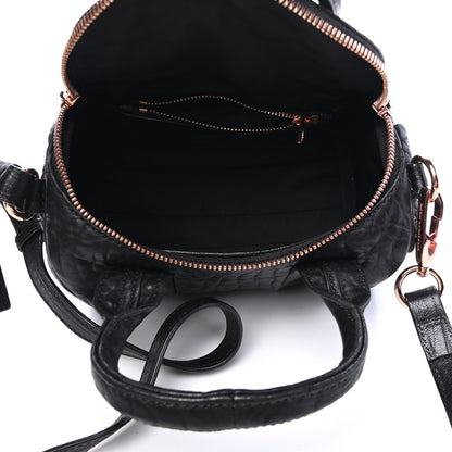 Alexander Wang Pebbled Lambskin Mini Rockie Black Rose Gold Hardware 4 of 5