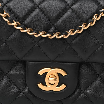 Chanel Lambskin Quilted Mini Rectangular Pearl Crush Flap Black 8 of 11