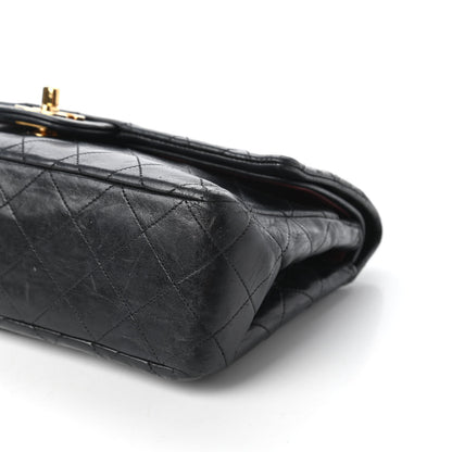 Chanel Lambskin Quilted Medium Double Flap Black 7 of 11